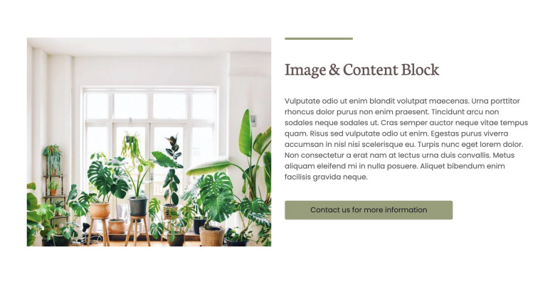 Content & Image block